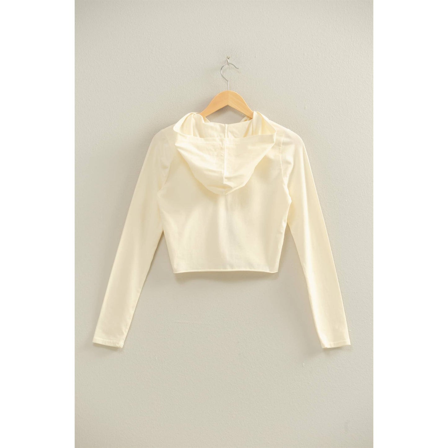 Zip Up Cropped Hoodie