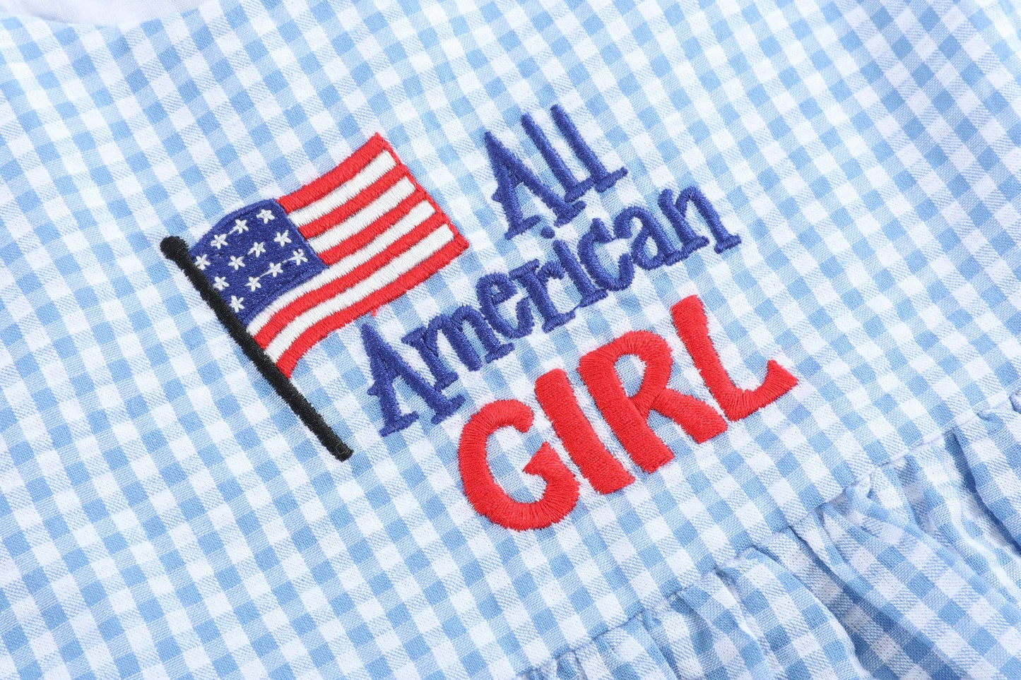 All American Girl' Blue Gingham Dress