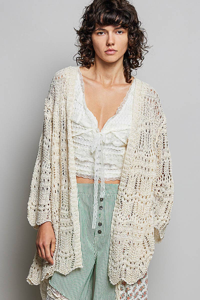 Weave Pattern Cardigan