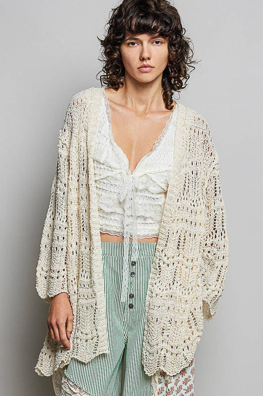 Weave Pattern Cardigan