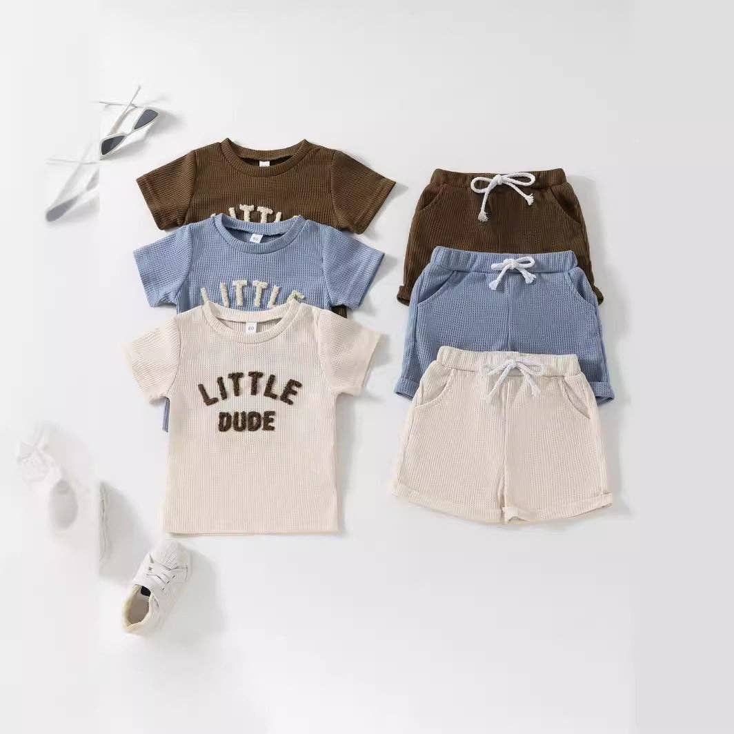 Short Sleeve Shorts Casual Comfort Set for Baby Boys